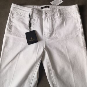 Massimo Dutti White flare jeans, size 6 USA